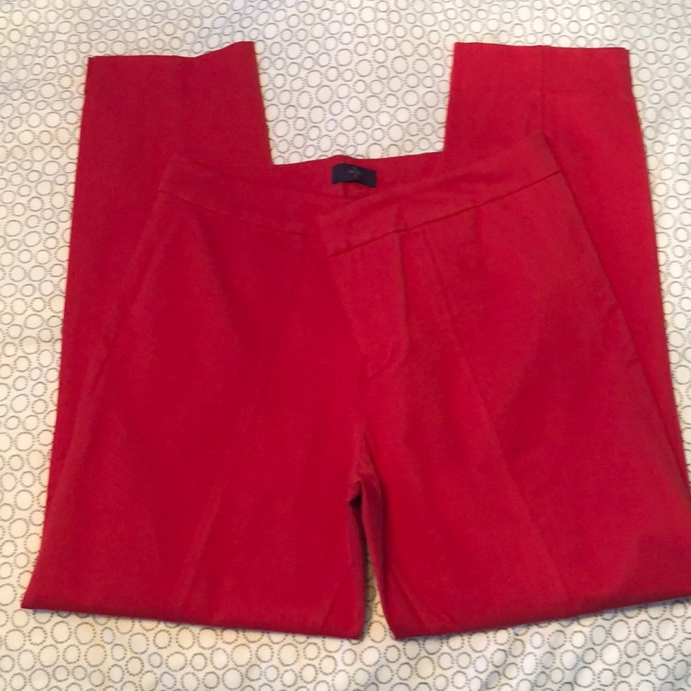 NWOT NYDJ red crop pants